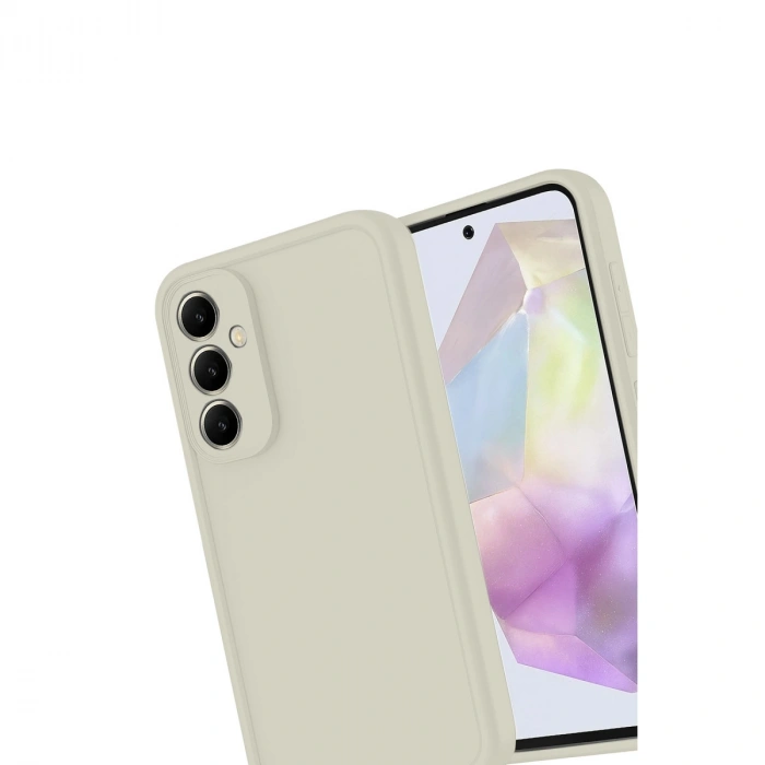 Samsung Galaxy A56 Kılıf Viera Silikon - Krem