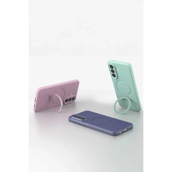 Samsung Galaxy A57 5g Regal Magsafe Standlı Kapak - Derin Mor