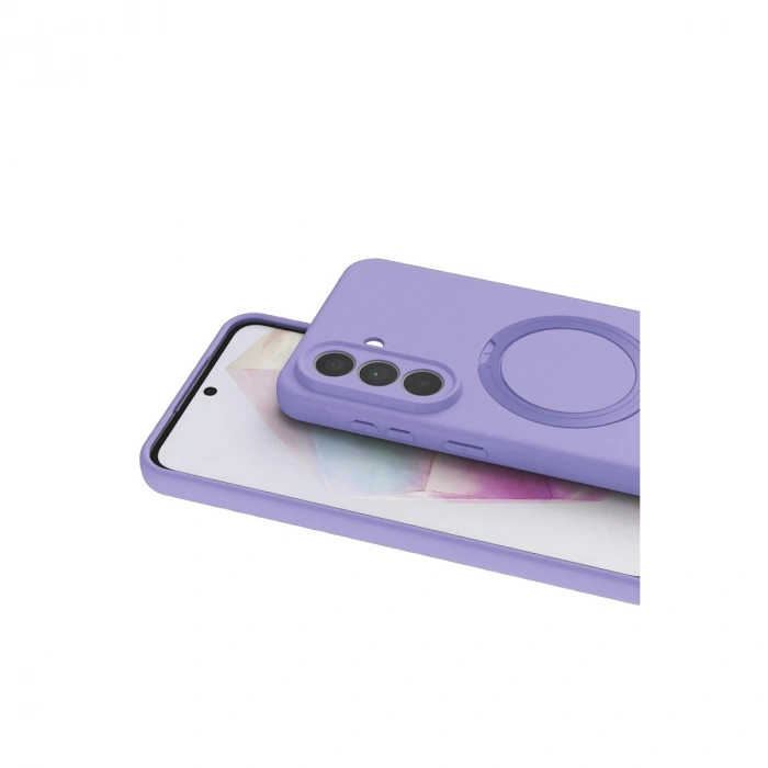 Samsung Galaxy A57 5g Regal Magsafe Standlı Kapak - Lila