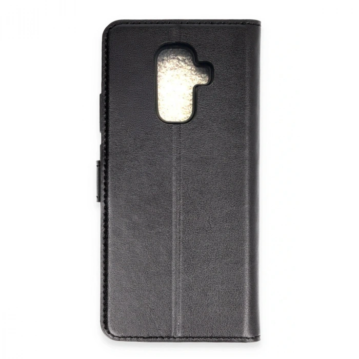 Samsung Galaxy A6 Plus 2018 Kılıf Trend S Plus Kapaklı Kılıf - Siyah