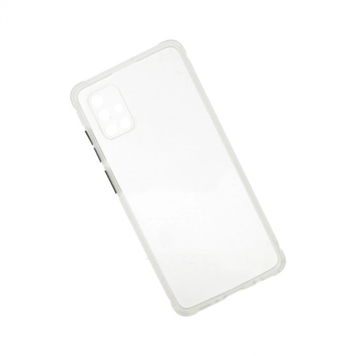 Samsung Galaxy A71 Kılıf Miami Şeffaf Silikon - Şeffaf
