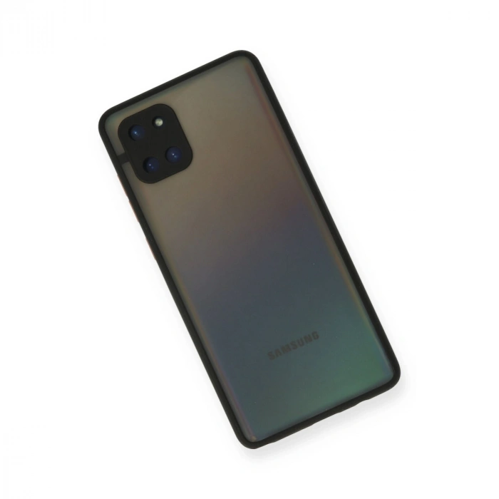 Samsung Galaxy A81 / Note 10 Lite Kılıf Montreal Silikon Kapak - Siyah