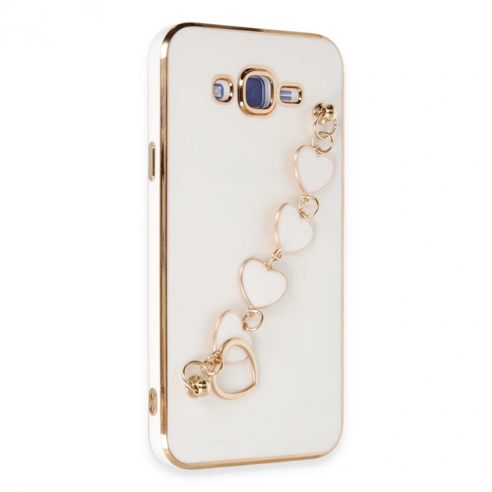 Samsung Galaxy J7 Kılıf Esila Silikon - Beyaz