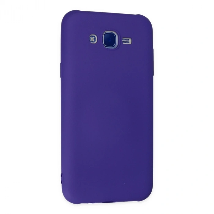 Samsung Galaxy J7 Kılıf Nano İçi Kadife Silikon - Mor