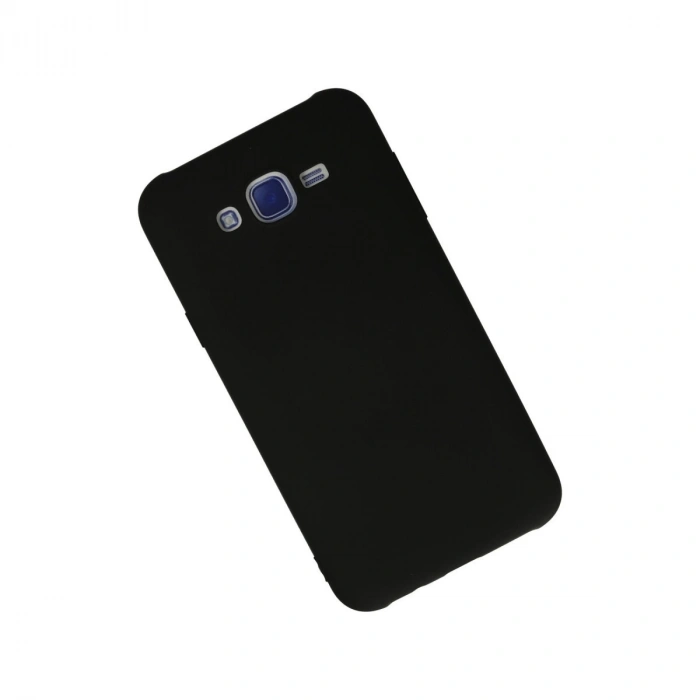 Samsung Galaxy J7 Kılıf Nano İçi Kadife Silikon - Siyah