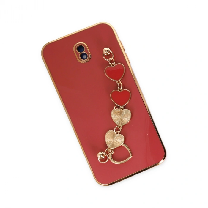 Samsung Galaxy J7 Pro / J730 Kılıf Esila Silikon - Kırmızı