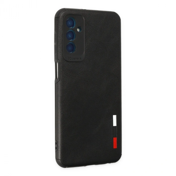 Samsung Galaxy M13 Kılıf Loop Deri Silikon - Siyah