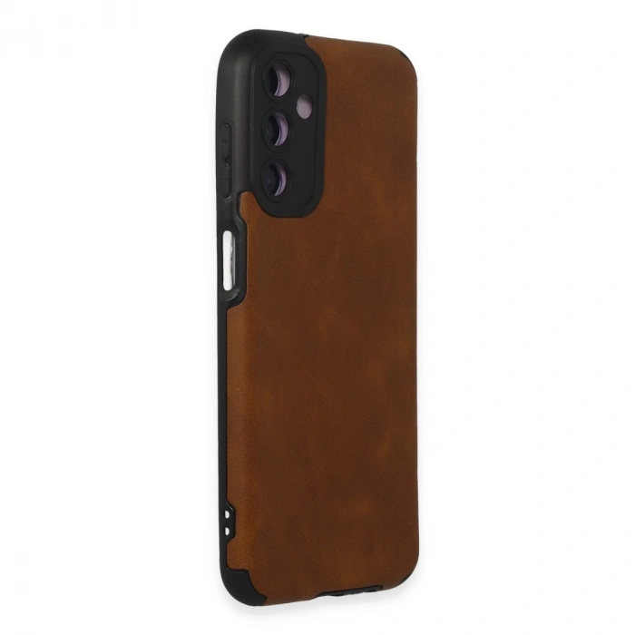Samsung Galaxy M14 5g Kılıf Loop Deri Silikon - Kahverengi