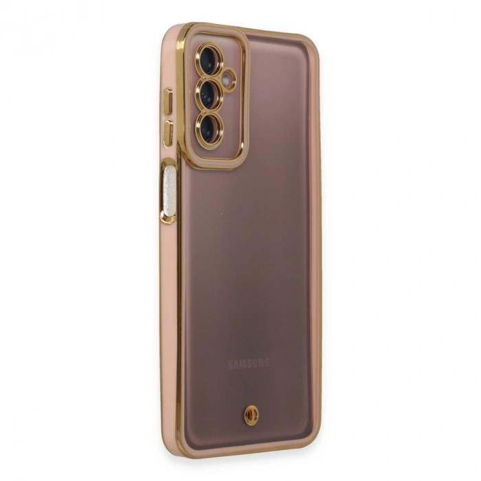 Samsung Galaxy M23 Kılıf Liva Lens Silikon - Pudra