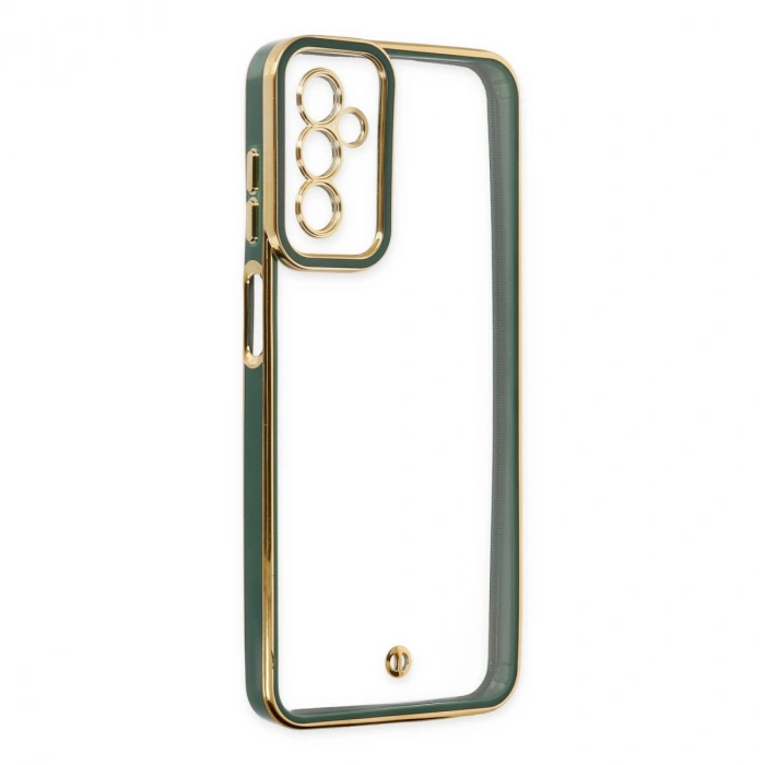 Samsung Galaxy M23 Kılıf Liva Lens Silikon - Yeşil