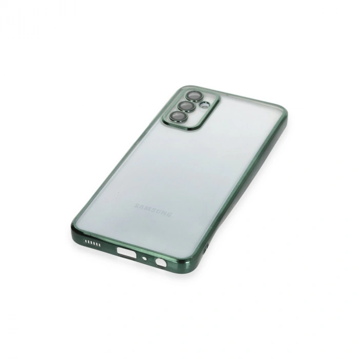 Samsung Galaxy M23 Kılıf Razer Lensli Silikon - Yeşil