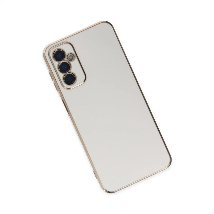 Samsung Galaxy M23 Kılıf Volet Silikon - Beyaz