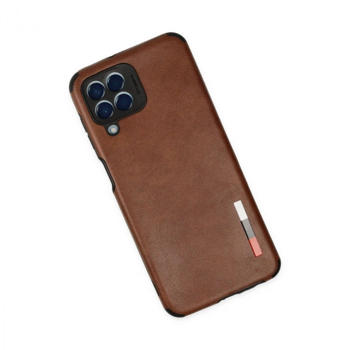 Samsung Galaxy M33 Kılıf Loop Deri Silikon - Kahverengi