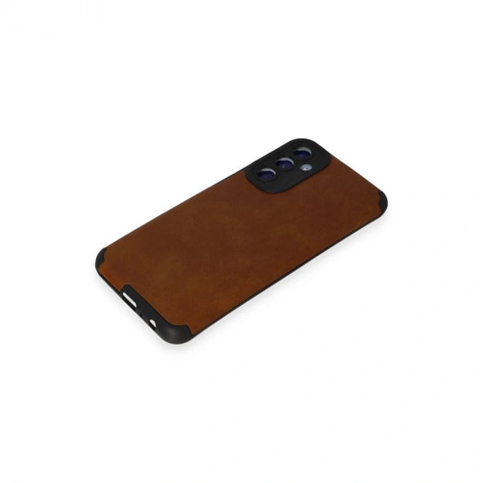 Samsung Galaxy M34 5g Kılıf Loop Deri Silikon - Kahverengi