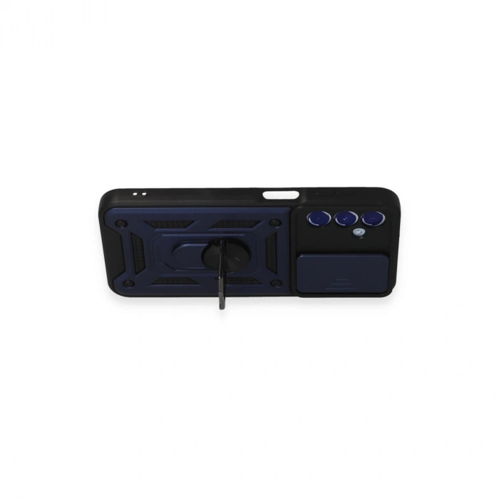Samsung Galaxy M34 5g Kılıf Pars Lens Yüzüklü Silikon - Lacivert