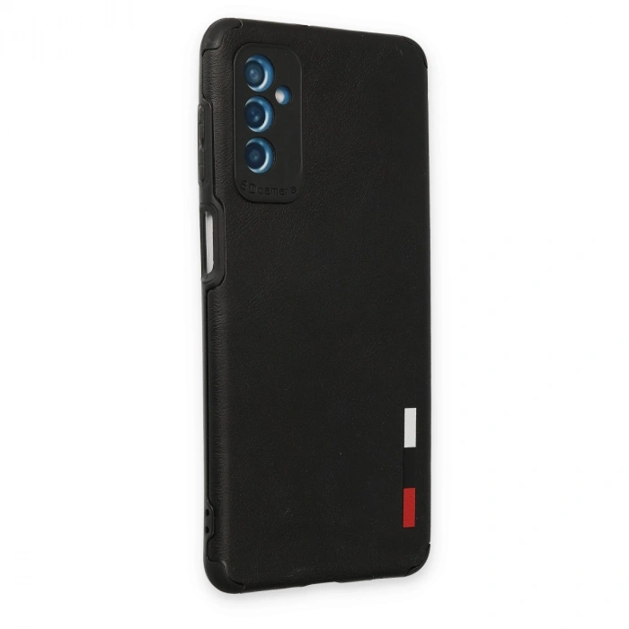 Samsung Galaxy M52 5g Kılıf Loop Deri Silikon - Siyah