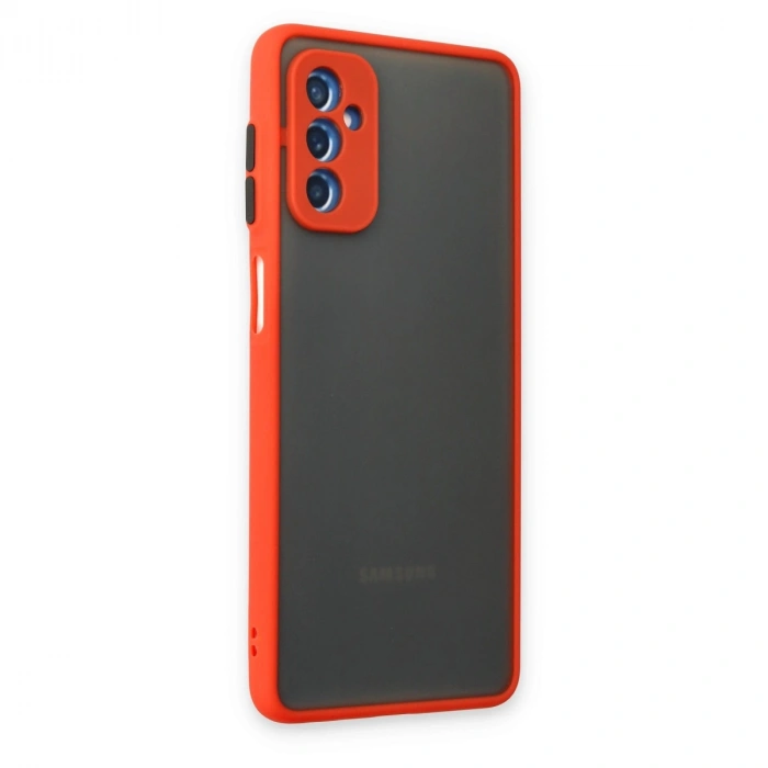 Samsung Galaxy M52 5g Kılıf Montreal Silikon Kapak - Kırmızı
