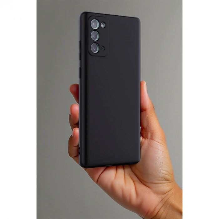 Samsung Galaxy Note 20 Kılıf First Silikon - Mürdüm