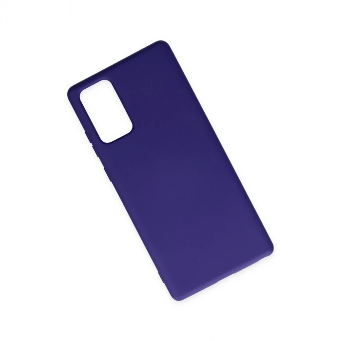 Samsung Galaxy Note 20 Kılıf Nano İçi Kadife Silikon - Mor