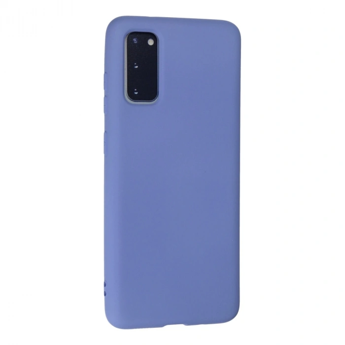 Samsung Galaxy S20 Kılıf Nano İçi Kadife Silikon - Lila