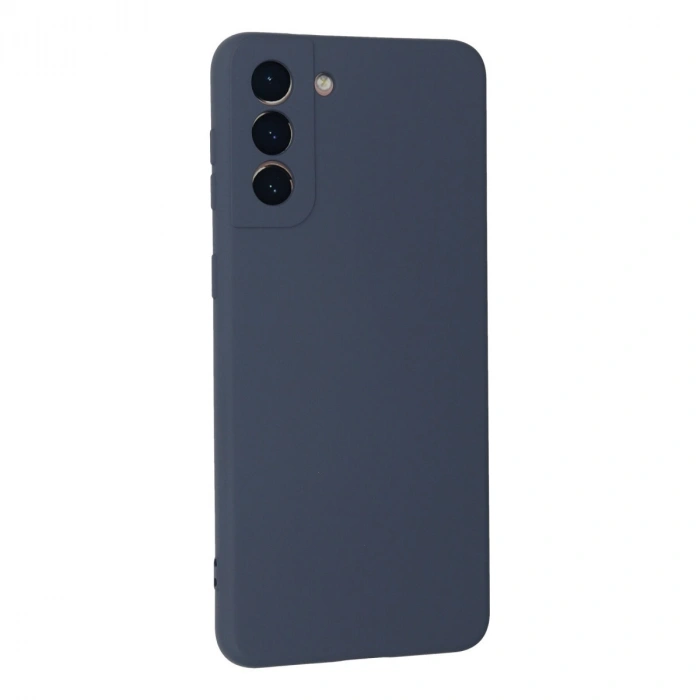 Samsung Galaxy S21 Plus Kılıf Nano İçi Kadife Silikon - Gri