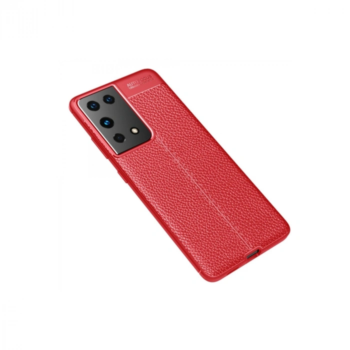 Samsung Galaxy S21 Ultra Kılıf Auto Focus Kapak - Kırmızı
