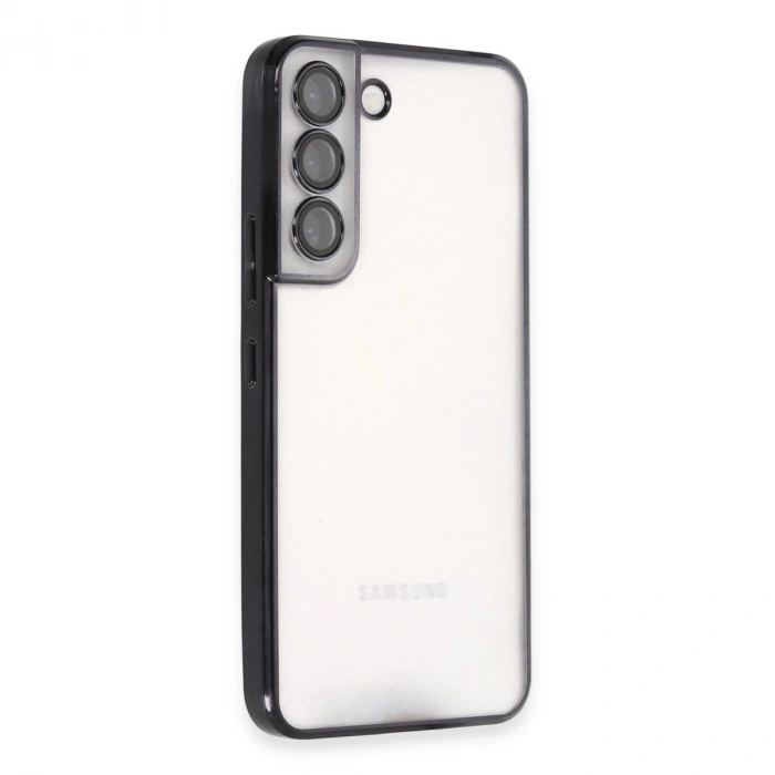 Samsung Galaxy S22 Kılıf Razer Lensli Silikon - Siyah