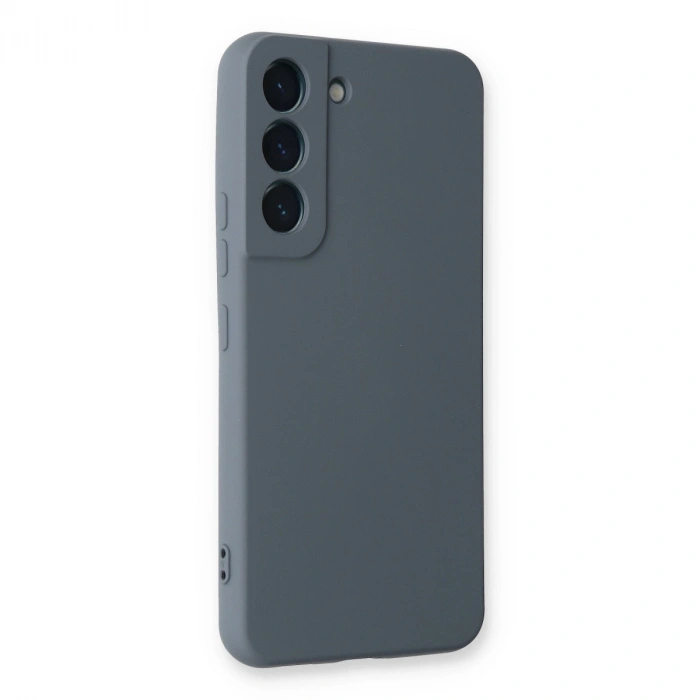 Samsung Galaxy S22 Plus Kılıf Nano İçi Kadife Silikon - Gri