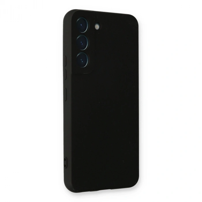 Samsung Galaxy S22 Plus Kılıf Nano İçi Kadife Silikon - Siyah