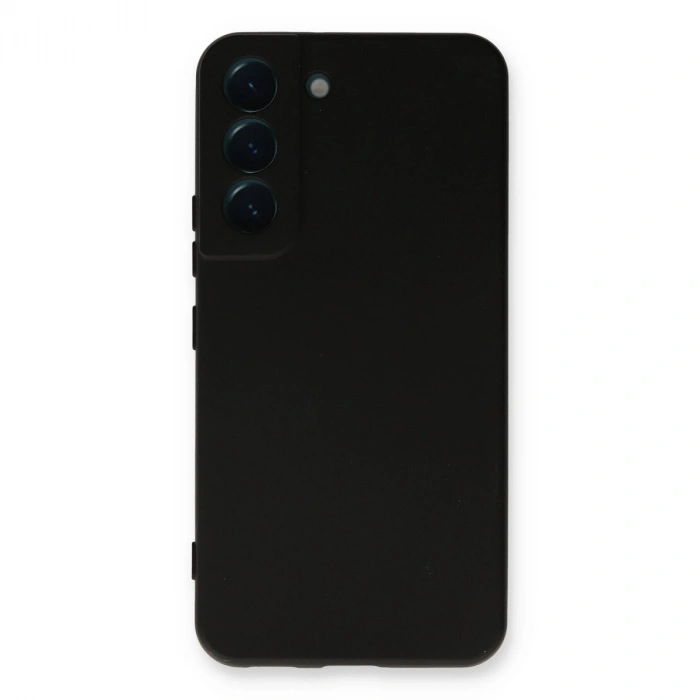 Samsung Galaxy S22 Plus Kılıf Nano İçi Kadife Silikon - Siyah