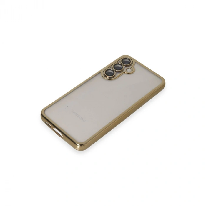 Samsung Galaxy S23 Fe Kılıf Razer Lensli Silikon - Gold