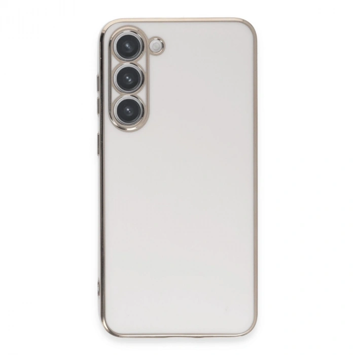 Samsung Galaxy S23 Kılıf Volet Silikon - Beyaz
