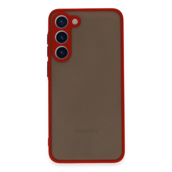 Samsung Galaxy S23 Plus Kılıf Montreal Silikon Kapak - Kırmızı