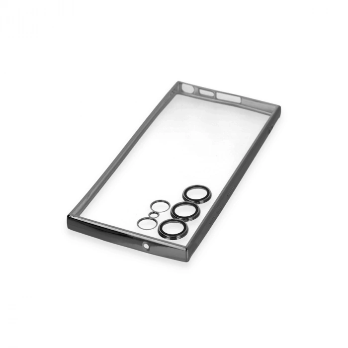 Samsung Galaxy S23 Ultra Kılıf Razer Lensli Silikon - Siyah