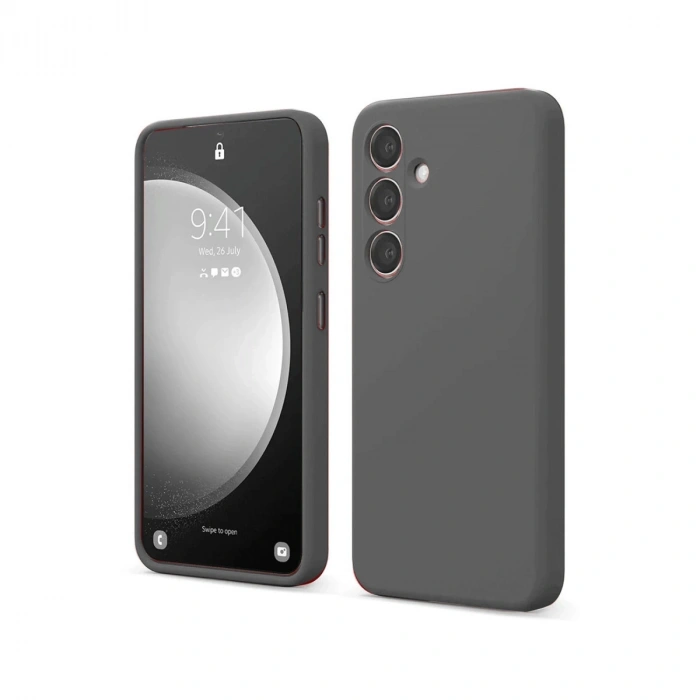 Samsung Galaxy S24 Fe Kılıf First Silikon - Gri