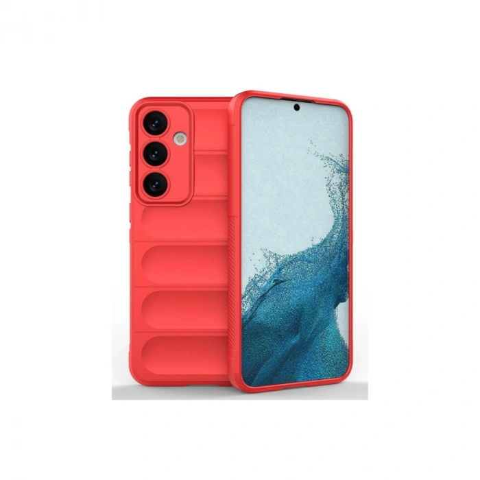 Samsung Galaxy S24 Fe Kılıf Optimum Silikon - Kırmızı