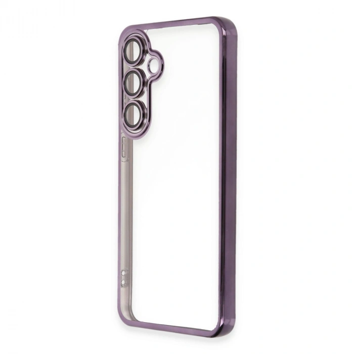 Samsung Galaxy S24 Fe Kılıf Razer Lensli Silikon - Mor