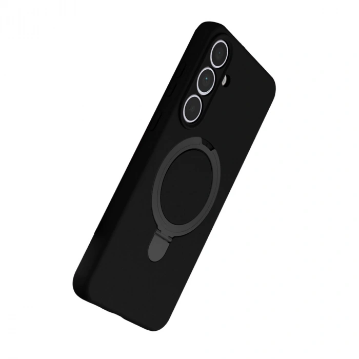 Samsung Galaxy S24 Fe Regal Magsafe Standlı Kapak - Siyah