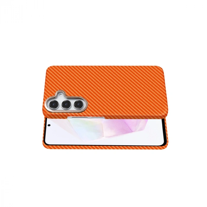 Samsung Galaxy S24 Fe Vega Magsafe Kapak - Turuncu