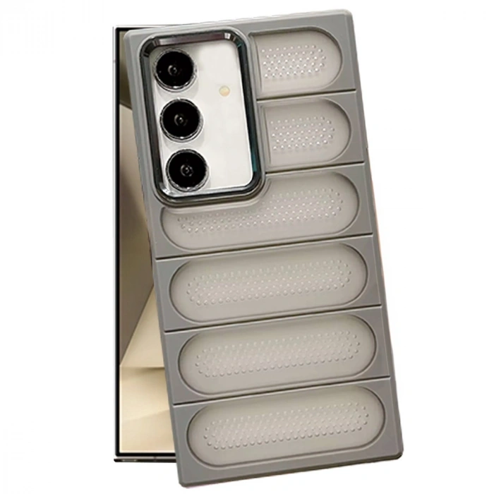 Samsung Galaxy S24 Plus Kılıf Airmax Silikon Kapak - Titan Gri