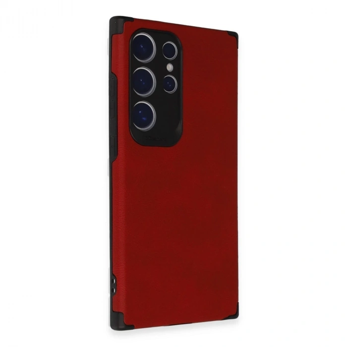 Samsung Galaxy S24 Ultra Kılıf Loop Deri Silikon - Kırmızı
