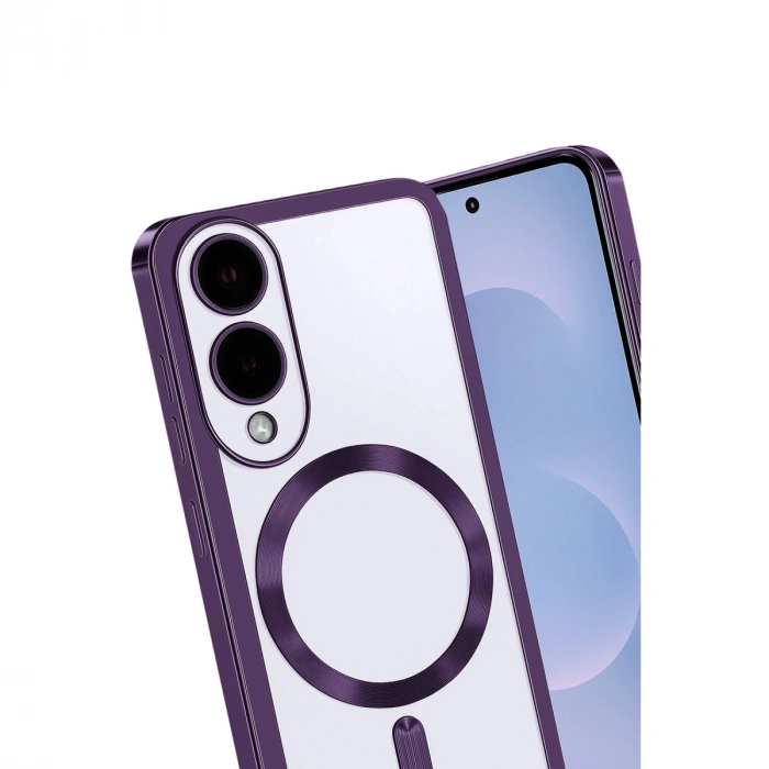 Samsung Galaxy S25 Edge Kross Magneticsafe Kapak - Mor