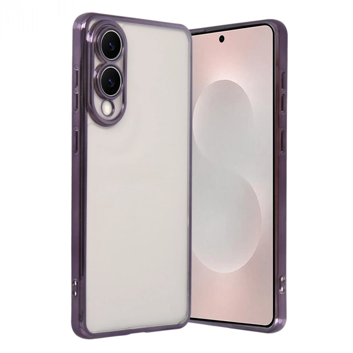 Samsung Galaxy S25 Edge Razer Lensli Silikon - Mor