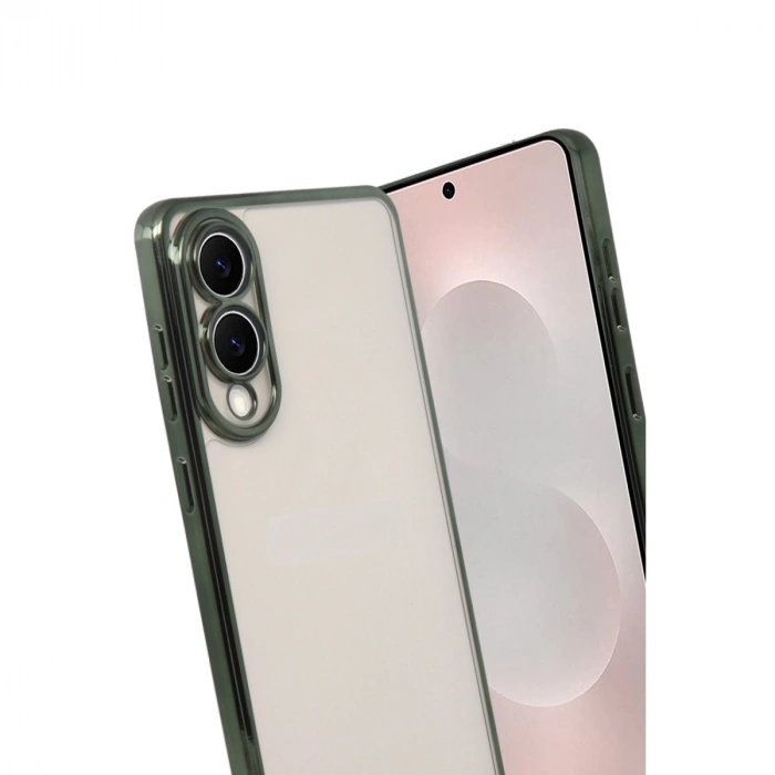 Samsung Galaxy S25 Edge Razer Lensli Silikon - Yeşil