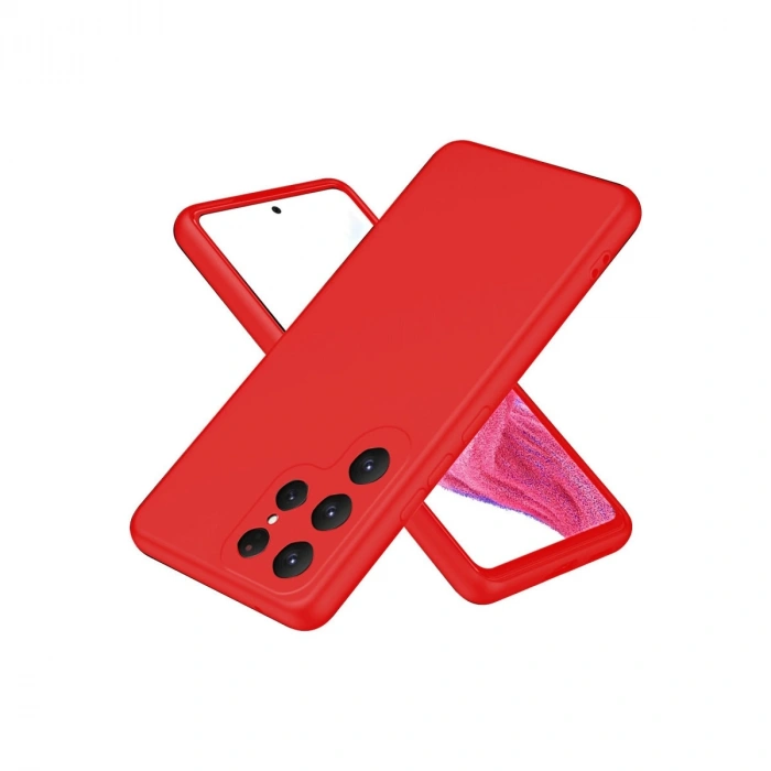 Samsung Galaxy S25 Ultra Kılıf First Silikon - Kırmızı