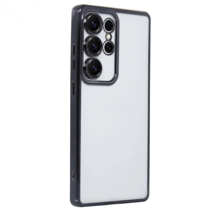 Samsung Galaxy S25 Ultra Kılıf Razer Lensli Silikon - Siyah