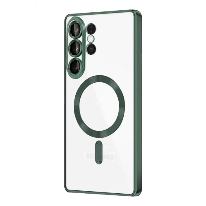Samsung Galaxy S26 Ultra Kross Magneticsafe Kapak - Koyu Yeşil