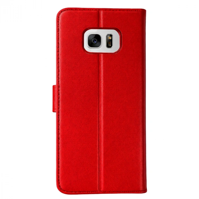 Samsung Galaxy S7 Edge Trend S Plus Kapaklı Kılıf - Kırmızı