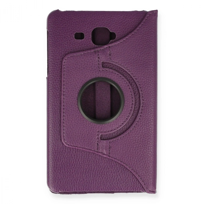 Samsung Galaxy T280 Tab A 7 Kılıf 360 Tablet Deri Kılıf - Mürdüm