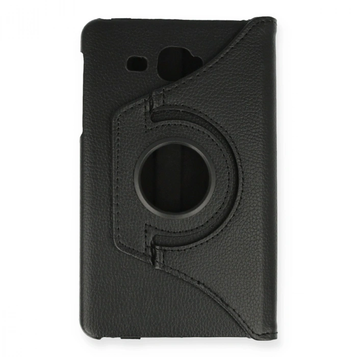 Samsung Galaxy T280 Tab A 7 Kılıf 360 Tablet Deri Kılıf - Siyah